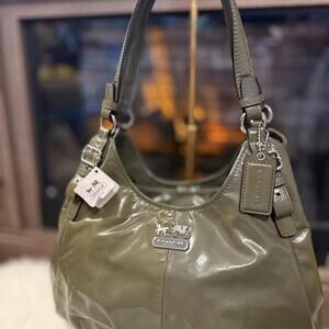 NWT Olive patent Coach Maggie Madison